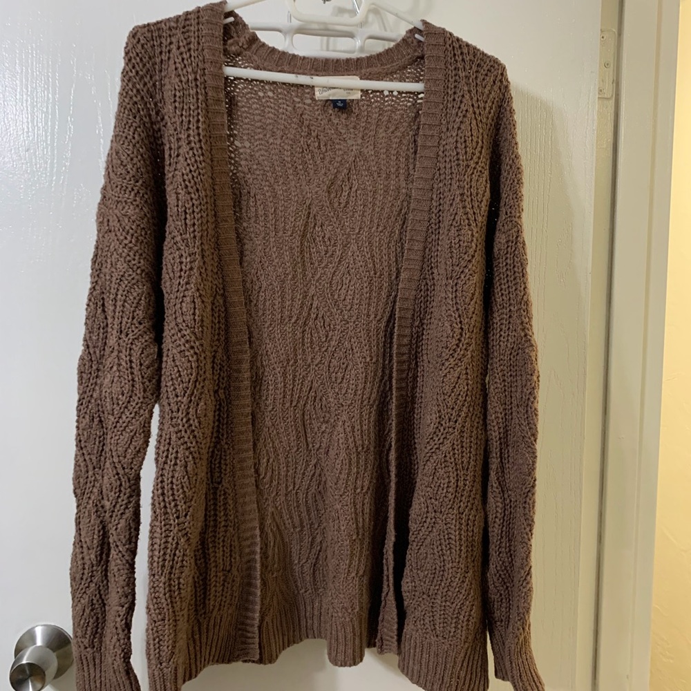 Universal Thread Women's Brown Cardigan Sweater